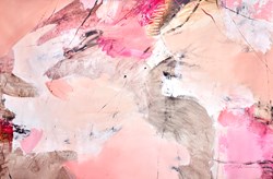 Pink Blossom by Natasha Barnes - Original Painting on Box Canvas sized 59x39 inches. Available from Whitewall Galleries